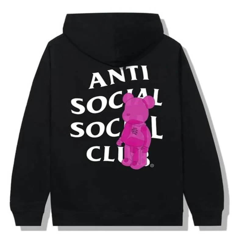 Bear brick Hoodie Black