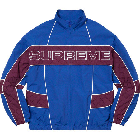 jacquard panel track jacket royal